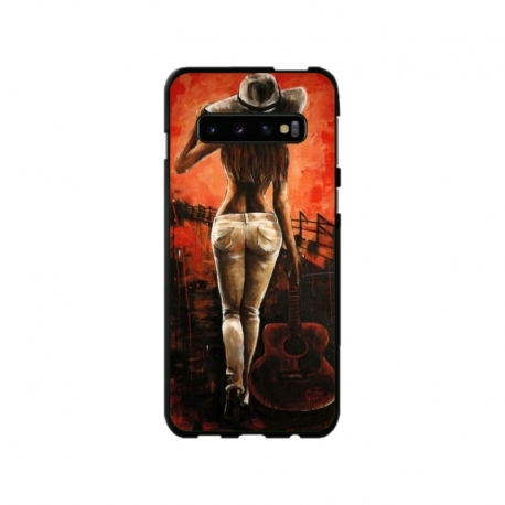 Husa personalizata tip carcasa HQPrint pentru Samsung Galaxy S10 Plus, model Sexy Lady, multicolor, S1D1M0113