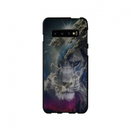 Husa personalizata tip carcasa HQPrint pentru Samsung Galaxy S10 Plus, model Lion 4, multicolor, S1D1M0120