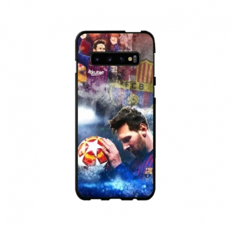 Husa personalizata tip carcasa HQPrint pentru Samsung Galaxy S10 Plus, model Messi 1, multicolor, S1D1M0122