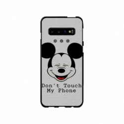 Husa personalizata tip carcasa HQPrint pentru Samsung Galaxy S10 Plus, model Dont Touch my Phone 3, multicolor, S1D1M0123