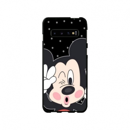 Husa personalizata tip carcasa HQPrint pentru Samsung Galaxy S10 Plus, model Mickey 1, multicolor, S1D1M0124