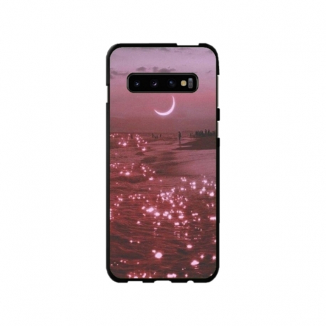 Husa personalizata tip carcasa HQPrint pentru Samsung Galaxy S10 Plus, model Pink Sky, multicolor, S1D1M0129