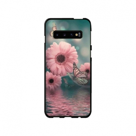 Husa personalizata tip carcasa HQPrint pentru Samsung Galaxy S10 Plus, model Flowers 7, multicolor, S1D1M0140