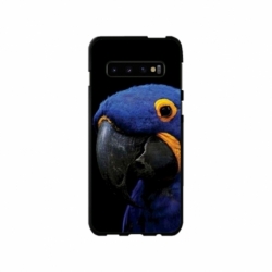 Husa personalizata tip carcasa HQPrint pentru Samsung Galaxy S10 Plus, model Blue Parrot, multicolor, S1D1M0145