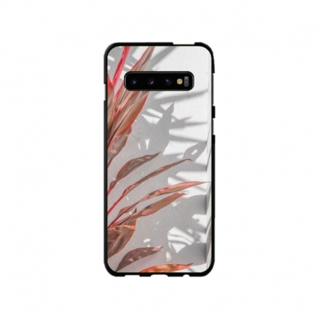 Husa personalizata tip carcasa HQPrint pentru Samsung Galaxy S10 Plus, model Leaf Design 4, multicolor, S1D1M0155