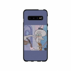 Husa personalizata tip carcasa HQPrint pentru Samsung Galaxy S10 Plus, model Squidward 1, multicolor, S1D1M0161