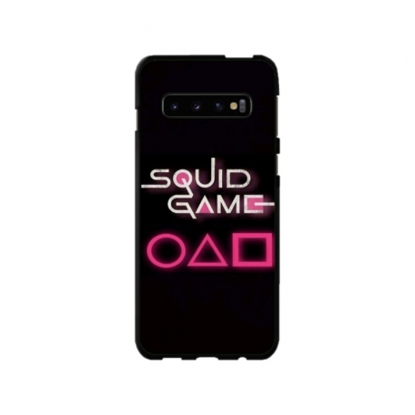 Husa personalizata tip carcasa HQPrint pentru Samsung Galaxy S10 Plus, model Squid Game 4, multicolor, S1D1M0176