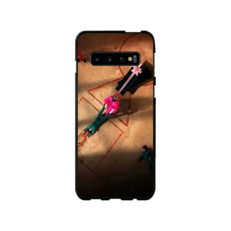 Husa personalizata tip carcasa HQPrint pentru Samsung Galaxy S10 Plus, model Squid Game 12, multicolor, S1D1M0184