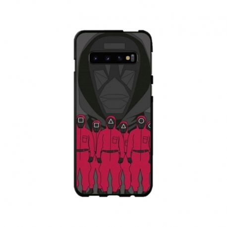 Husa personalizata tip carcasa HQPrint pentru Samsung Galaxy S10 Plus, model Squid Game 15, multicolor, S1D1M0187