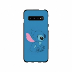 Husa personalizata tip carcasa HQPrint pentru Samsung Galaxy S10 Plus, model Blue Stich, multicolor, S1D1M0192