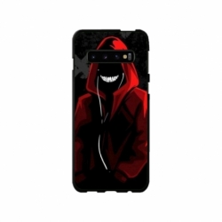 Husa personalizata tip carcasa HQPrint pentru Samsung Galaxy S10 Plus, model Evil Hoodie Man, multicolor, S1D1M0197