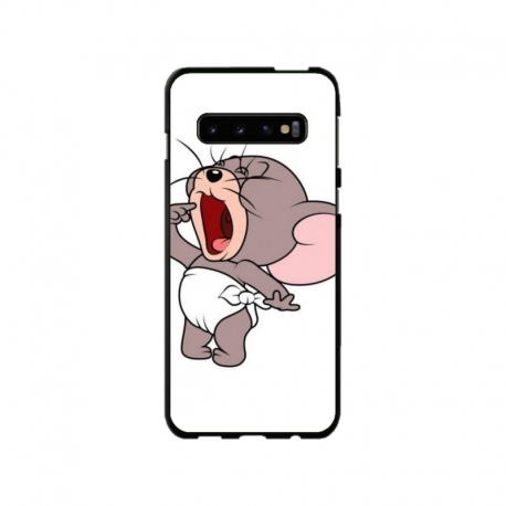 Husa personalizata tip carcasa HQPrint pentru Samsung Galaxy S10 Plus, model Tom and Jerry 3, multicolor, S1D1M0207