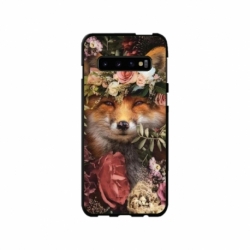 Husa personalizata tip carcasa HQPrint pentru Samsung Galaxy S10 Plus, model Fox, multicolor, S1D1M0213