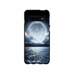 Husa personalizata tip carcasa HQPrint pentru Samsung Galaxy S10, model Moon Sky, multicolor, S1D1M0228