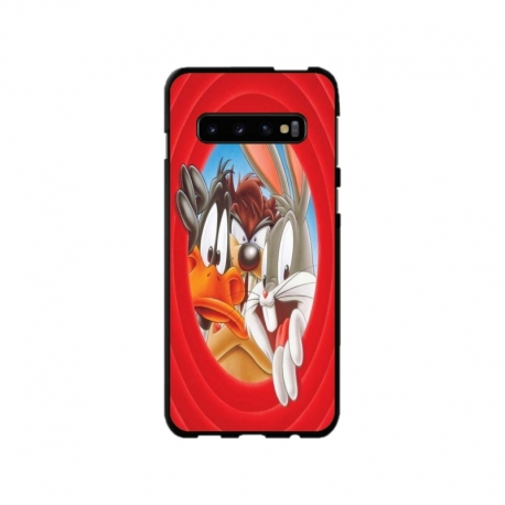 Husa personalizata tip carcasa HQPrint pentru Samsung Galaxy S10 Plus, model Looney Tunes 2, multicolor, S1D1M0227