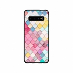 Husa personalizata tip carcasa HQPrint pentru Samsung Galaxy S10 Plus, model Color Scales, multicolor, S1D1M0258