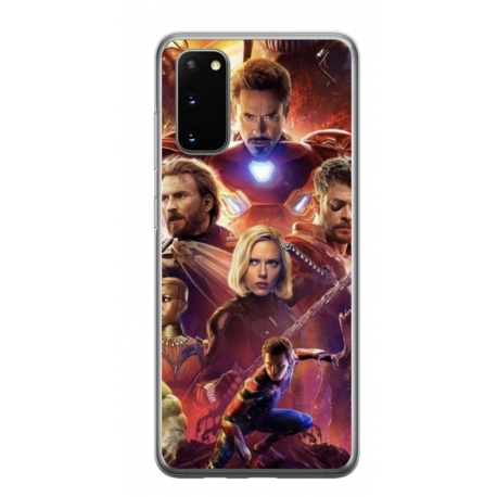 Husa personalizata tip carcasa HQPrint pentru Samsung Galaxy S20, model Avengers Inifinity War, multicolor, S1D1M0010