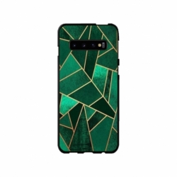 Husa personalizata tip carcasa HQPrint pentru Samsung Galaxy S10, model Emerald, multicolor, S1D1M0287
