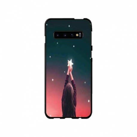 Husa personalizata tip carcasa HQPrint pentru Samsung Galaxy S10, model Star stealing, multicolor, S1D1M0292