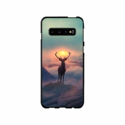 Husa personalizata tip carcasa HQPrint pentru Samsung Galaxy S10, model Antlers, multicolor, S1D1M0303