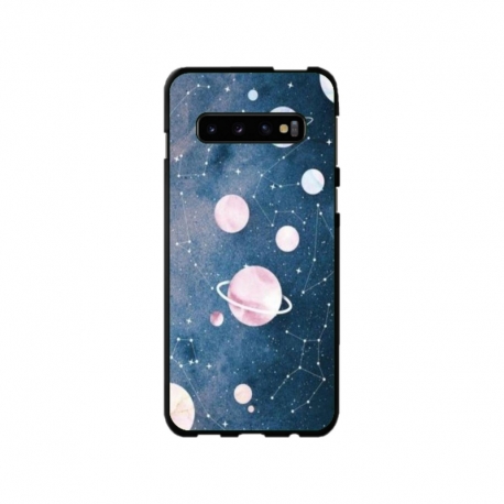 Husa personalizata tip carcasa HQPrint pentru Samsung Galaxy S10 Plus, model Solar System, multicolor, S1D1M0313