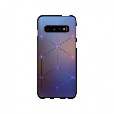 Husa personalizata tip carcasa HQPrint pentru Samsung Galaxy S10 Plus, model Square, multicolor, S1D1M0315