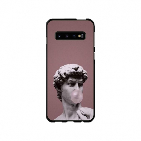 Husa personalizata tip carcasa HQPrint pentru Samsung Galaxy S10 Plus, model Bubble Gum Statue, multicolor, S1D1M0317