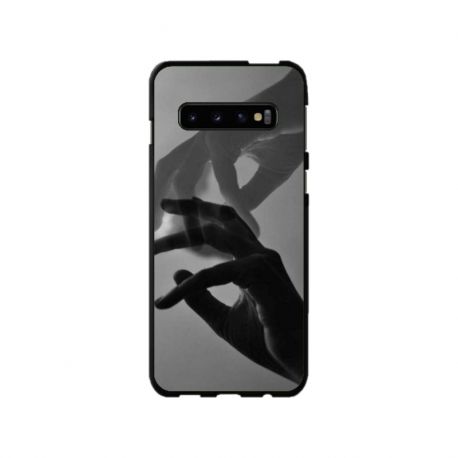 Husa personalizata tip carcasa HQPrint pentru Samsung Galaxy S10 Plus, model Hand Reach, multicolor, S1D1M0318