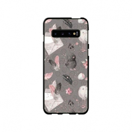 Husa personalizata tip carcasa HQPrint pentru Samsung Galaxy S10, model Abstract 1, multicolor, S1D1M0321