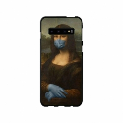 Husa personalizata tip carcasa HQPrint pentru Samsung Galaxy S10, model Covid Mona Lisa, multicolor, S1D1M0327