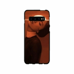 Husa personalizata tip carcasa HQPrint pentru Samsung Galaxy S10, model Sun Girl, multicolor, S1D1M0359