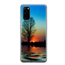 Husa personalizata tip carcasa HQPrint pentru Samsung Galaxy S20 FE, model Apus, multicolor, S1D1M0006