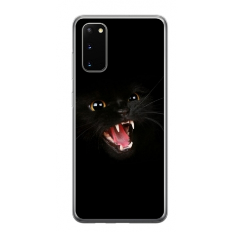 Husa personalizata tip carcasa HQPrint pentru Samsung Galaxy S20 FE, model Black Cat 2, multicolor, S1D1M0016