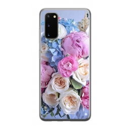Husa personalizata tip carcasa HQPrint pentru Samsung Galaxy S20 FE, model Flowers 1, multicolor, S1D1M0026