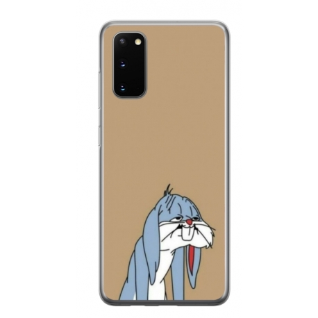 Husa personalizata tip carcasa HQPrint pentru Samsung Galaxy S20 FE, model Tired Bunny, multicolor, S1D1M0027