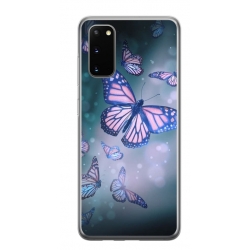 Husa personalizata tip carcasa HQPrint pentru Samsung Galaxy S20 FE, model Butterfly 1, multicolor, S1D1M0028