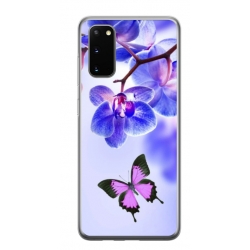 Husa personalizata tip carcasa HQPrint pentru Samsung Galaxy S20 FE, model Butterfly 2, multicolor, S1D1M0029