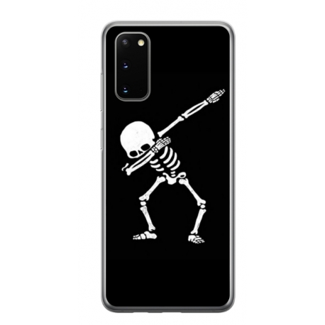 Husa personalizata tip carcasa HQPrint pentru Samsung Galaxy S20 FE, model Dab Skeleton, multicolor, S1D1M0034