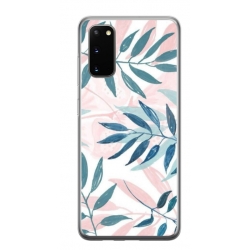 Husa personalizata tip carcasa HQPrint pentru Samsung Galaxy S20 FE, model Leaf Design 1, multicolor, S1D1M0044