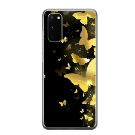 Husa personalizata tip carcasa HQPrint pentru Samsung Galaxy S20 FE, model Butterfly 6, multicolor, S1D1M0045