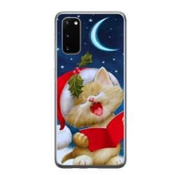 Husa personalizata tip carcasa HQPrint pentru Samsung Galaxy S20 FE, model Christmas Cat, multicolor, S1D1M0048
