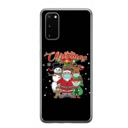 Husa personalizata tip carcasa HQPrint pentru Samsung Galaxy S20 FE, model Covid Christmas, multicolor, S1D1M0054