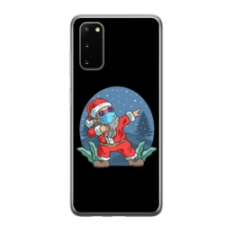 Husa personalizata tip carcasa HQPrint pentru Samsung Galaxy S20 FE, model Covid Santa, multicolor, S1D1M0055