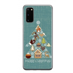 Husa personalizata tip carcasa HQPrint pentru Samsung Galaxy S20 FE, model Merry Christmas 1, multicolor, S1D1M0056