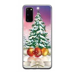 Husa personalizata tip carcasa HQPrint pentru Samsung Galaxy S20 FE, model Christmas Tree 1, multicolor, S1D1M0057