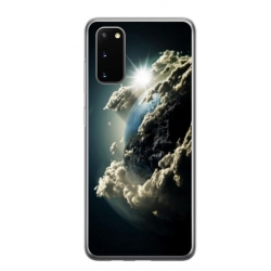 Husa personalizata tip carcasa HQPrint pentru Samsung Galaxy S20 FE, model Cloudy Earth, multicolor, S1D1M0067