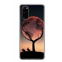 Husa personalizata tip carcasa HQPrint pentru Samsung Galaxy S20 FE, model Moon Tree, multicolor, S1D1M0068