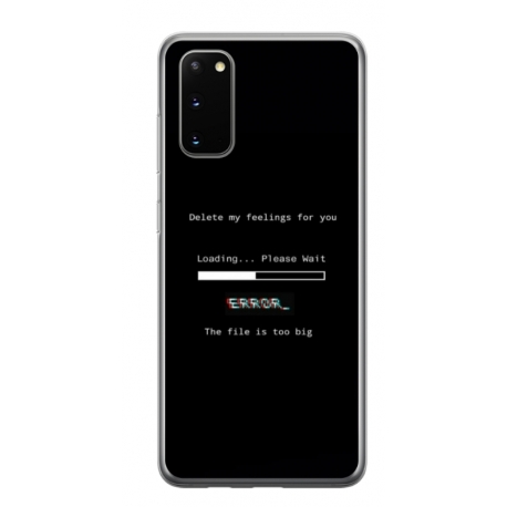 Husa personalizata tip carcasa HQPrint pentru Samsung Galaxy S20 FE, model Delete Feelings, multicolor, S1D1M0069