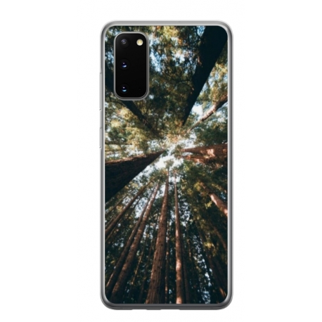 Husa personalizata tip carcasa HQPrint pentru Samsung Galaxy S20 FE, model Tree perspective, multicolor, S1D1M0079