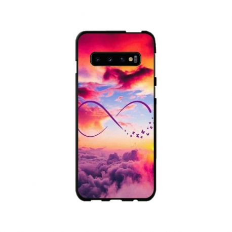 Husa personalizata tip carcasa HQPrint pentru Samsung Galaxy S10, model Bright Infinity, multicolor, S1D1M0377